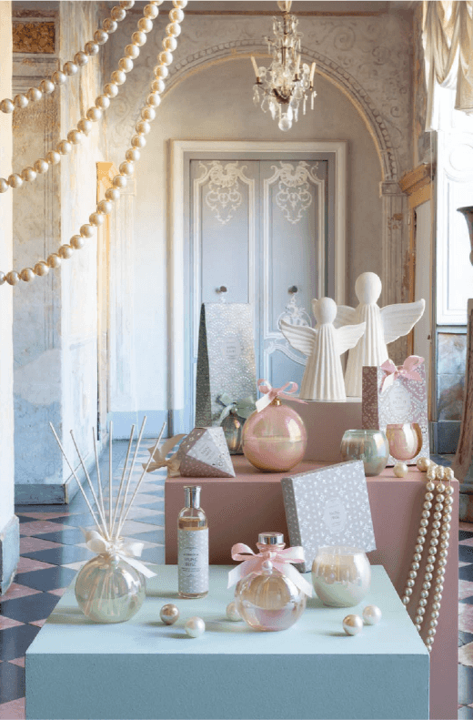 Vela Bola Natal Perolada 210g Musc Irisé - Mathilde M.