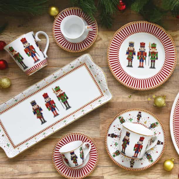 Set 4 pratos porcelana Nutcracker - Easy Life