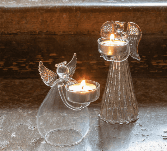 Castiçal Anjo Grande Vidro - Mathilde M.