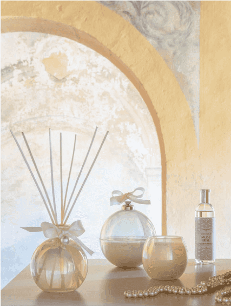 Vela Bola Natal Perolada 210g Musc Irisé - Mathilde M.