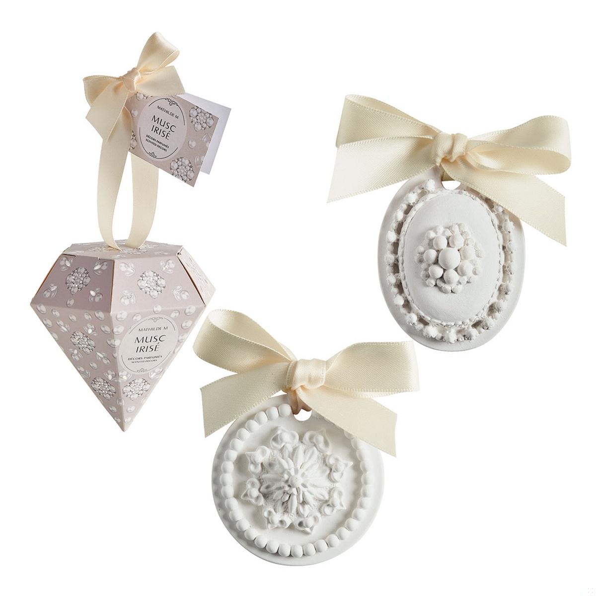 Caixa Diamante com 2 gessos aroma Musc Irisé MATILDE M Caixa Diamante Musc Irisé - Mathilde M.