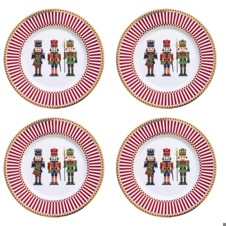 Set 4 pratos porcelana Nutcracker Easy Life Set 4 pratos porcelana Nutcracker - Easy Life