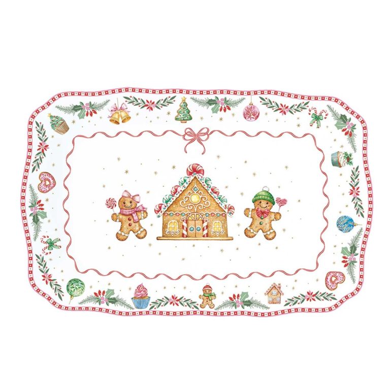 Travessa larga 35X23cm Sweet Christmas: Easy life Travessa Larga 35X23cm Sweet Christmas - Easy Life